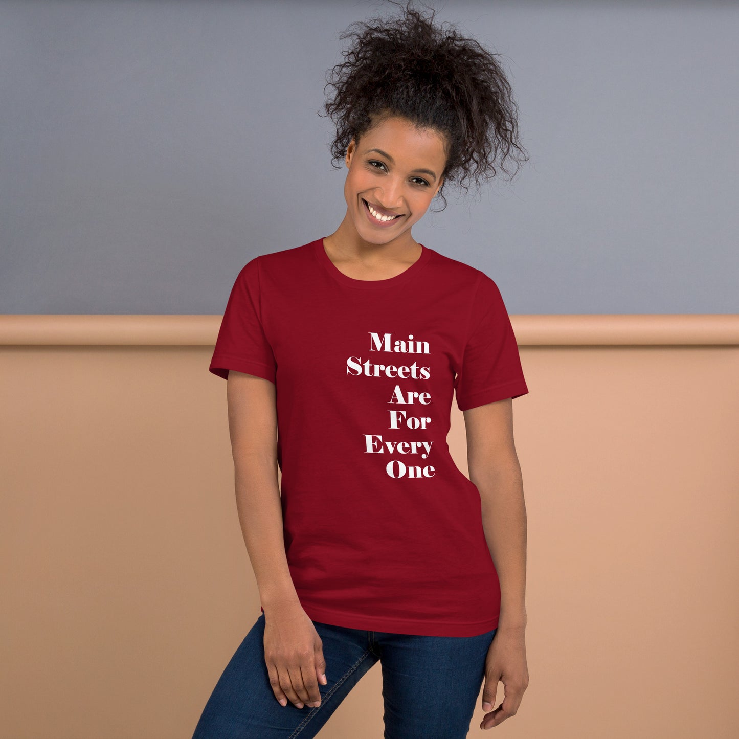 Main Streets Are For Everyone (White) Unisex T-shirt