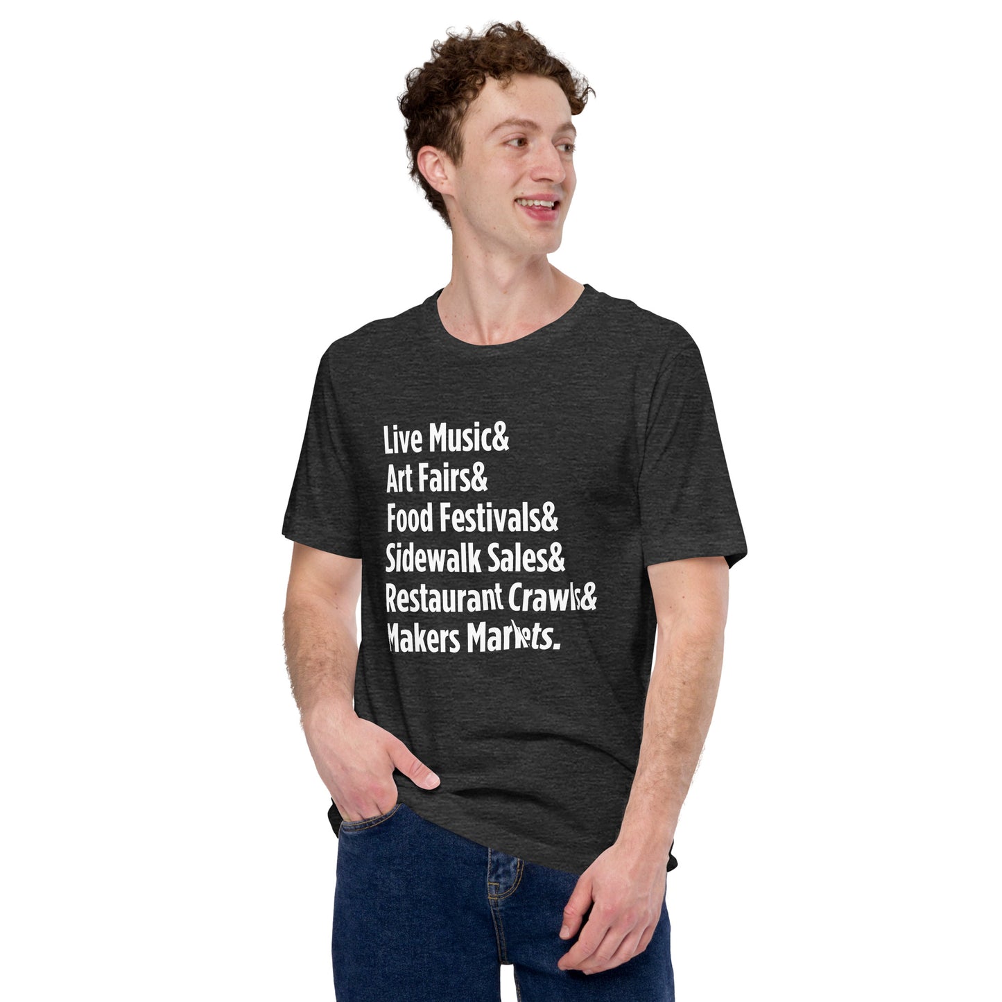 "Only on Main Street" (Events) Unisex T-shirt