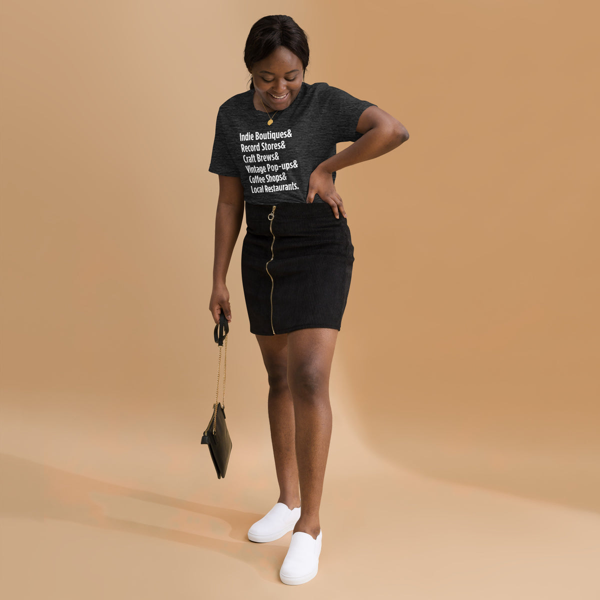 "Only on Main Street" (Local Businesses) Unisex T-shirt