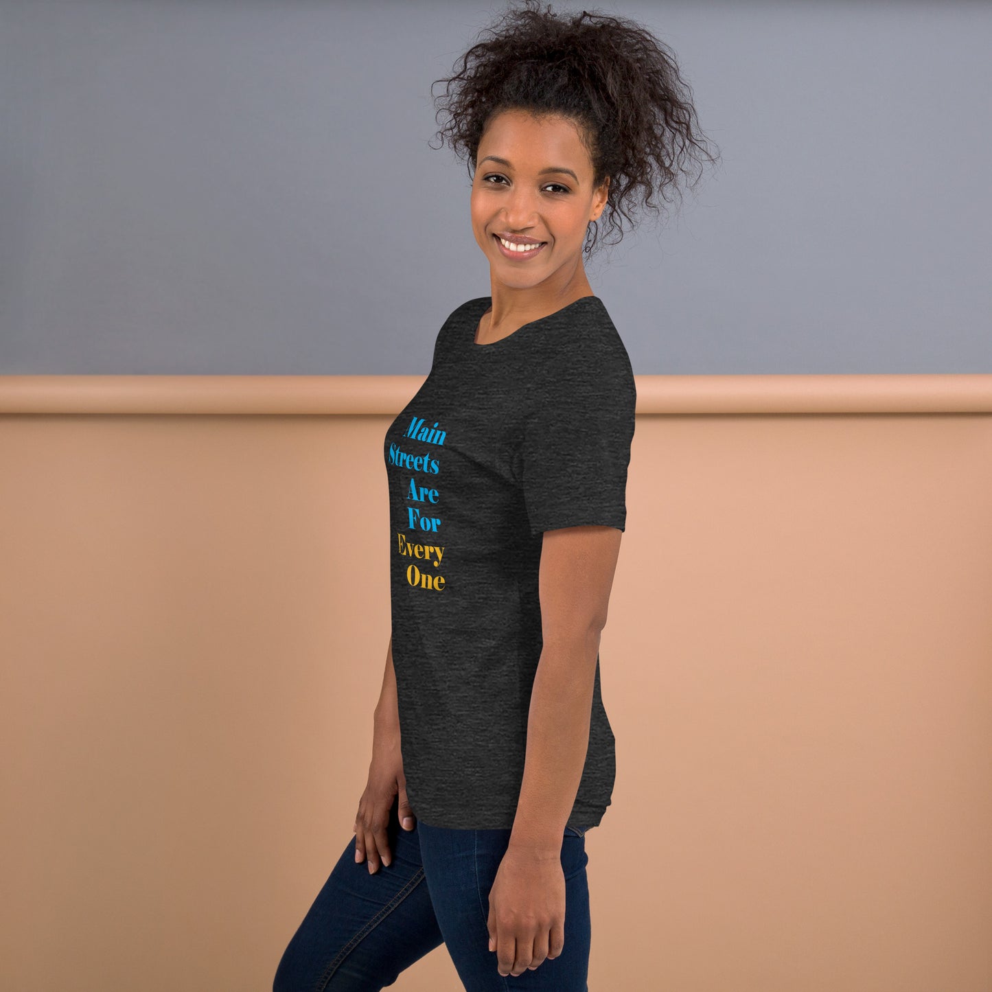 Main Streets Are For Everyone (Blue & Yellow) Unisex T-shirt