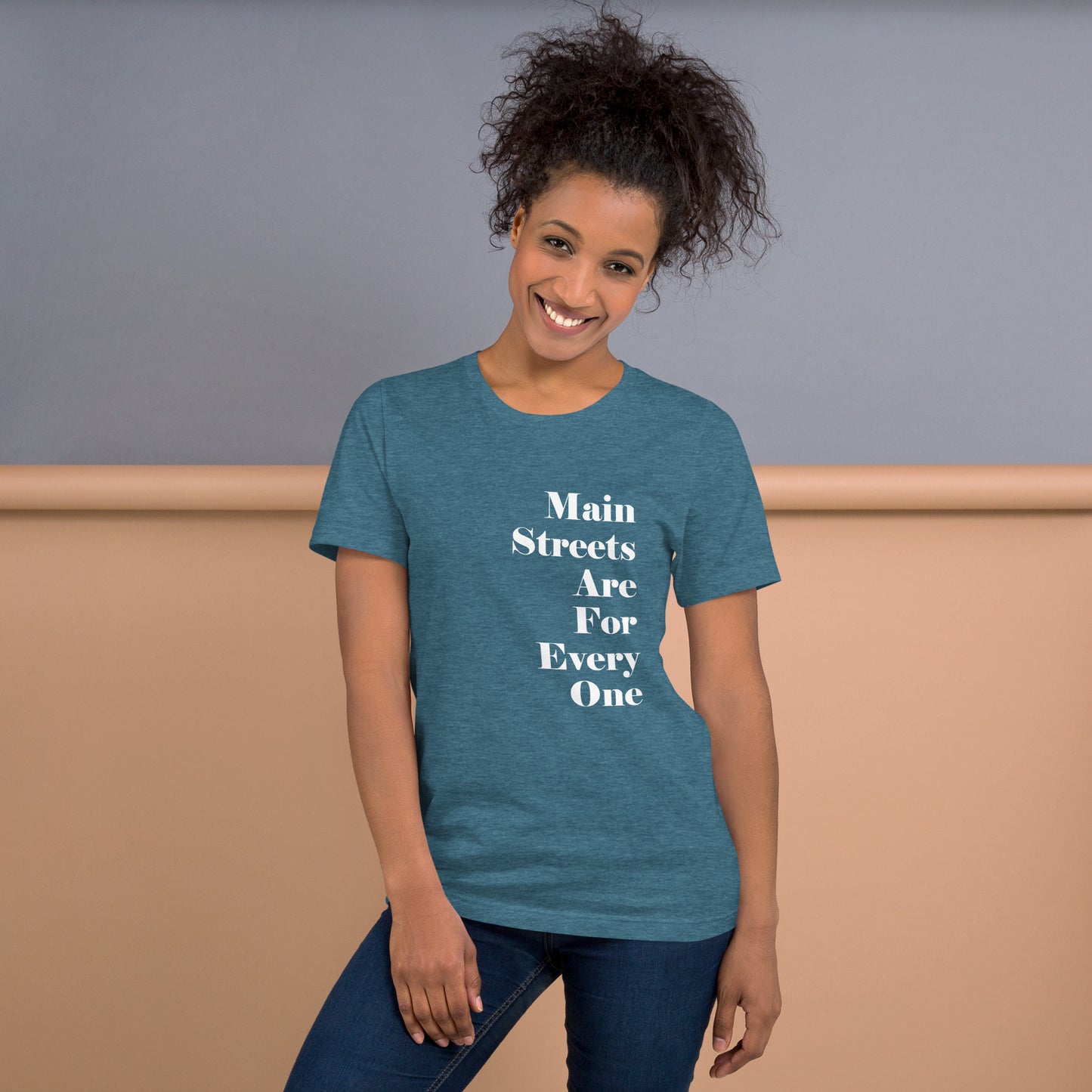 Main Streets Are For Everyone (White) Unisex T-shirt