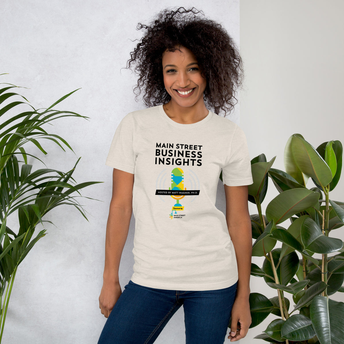 Main Street Business Insights Podcast Unisex T-shirt (Light)