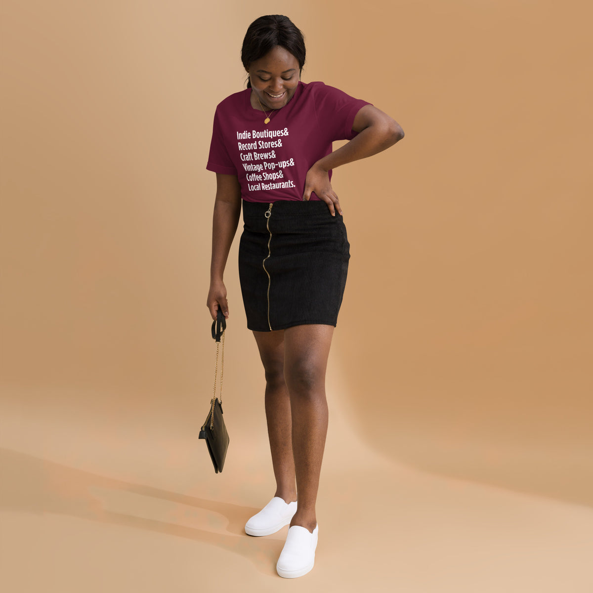 "Only on Main Street" (Local Businesses) Unisex T-shirt