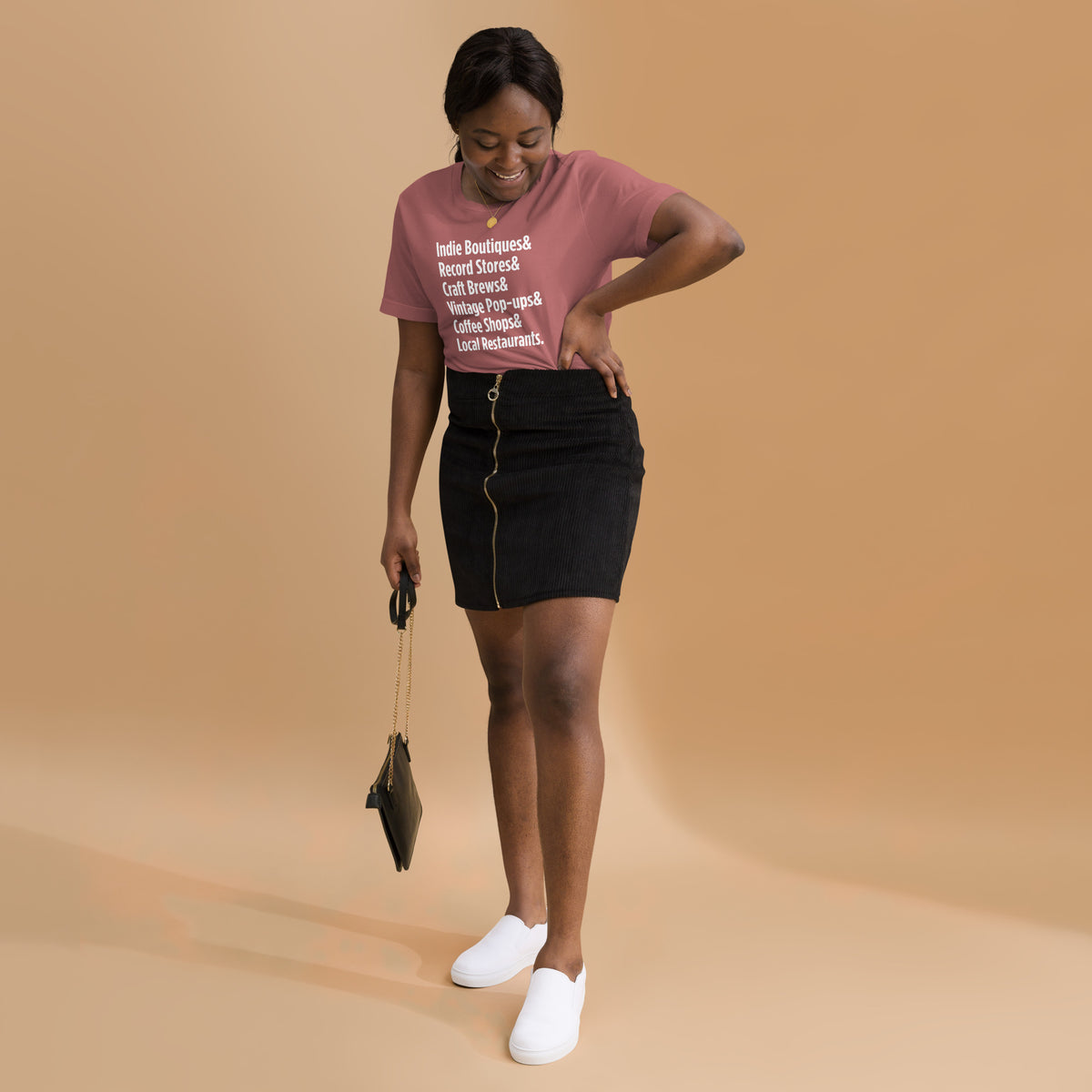 "Only on Main Street" (Local Businesses) Unisex T-shirt