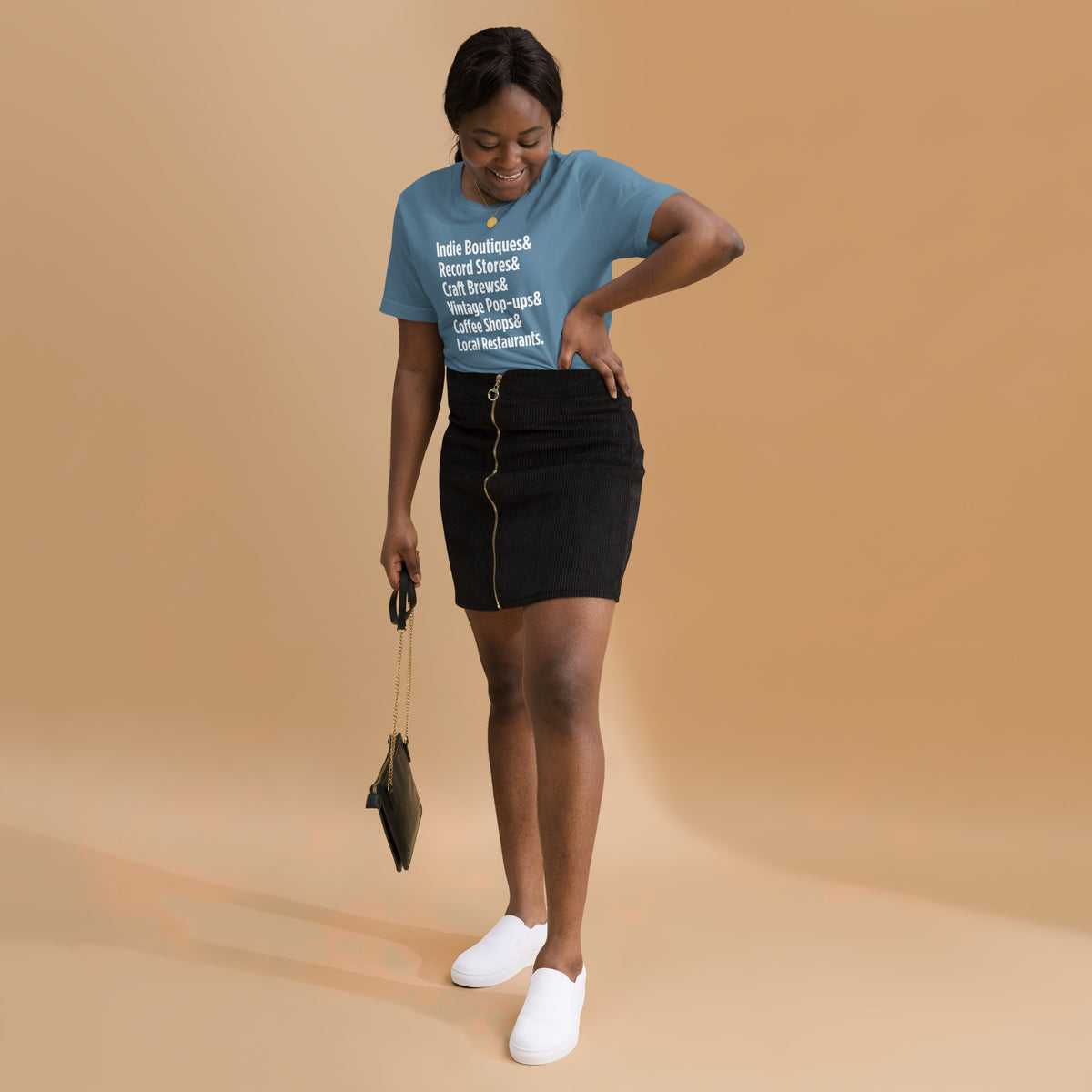 "Only on Main Street" (Local Businesses) Unisex T-shirt