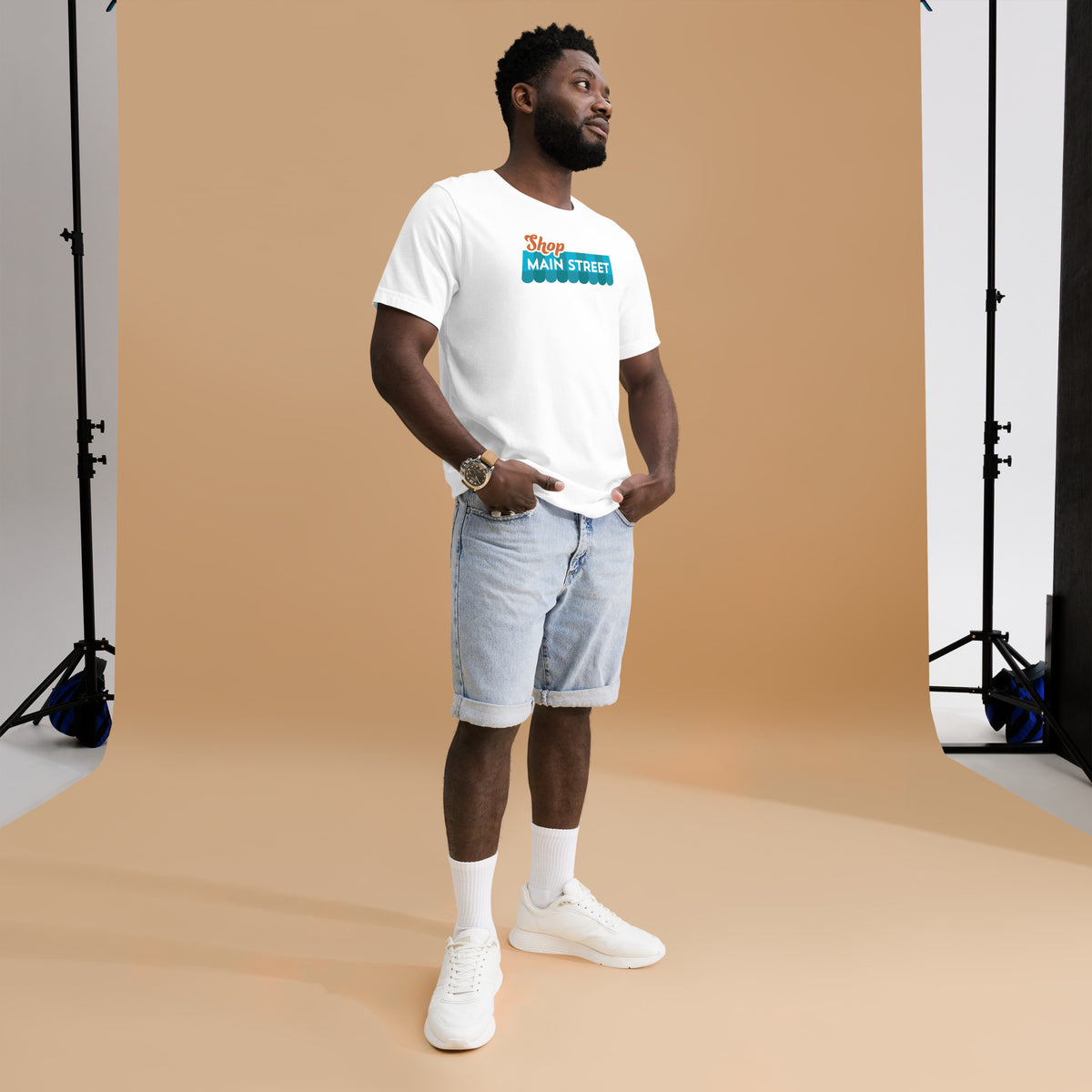 Customizable "Shop Main Street" Unisex T-shirt