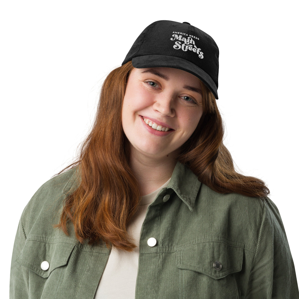 "America Needs Main Streets" Vintage Corduroy Cap