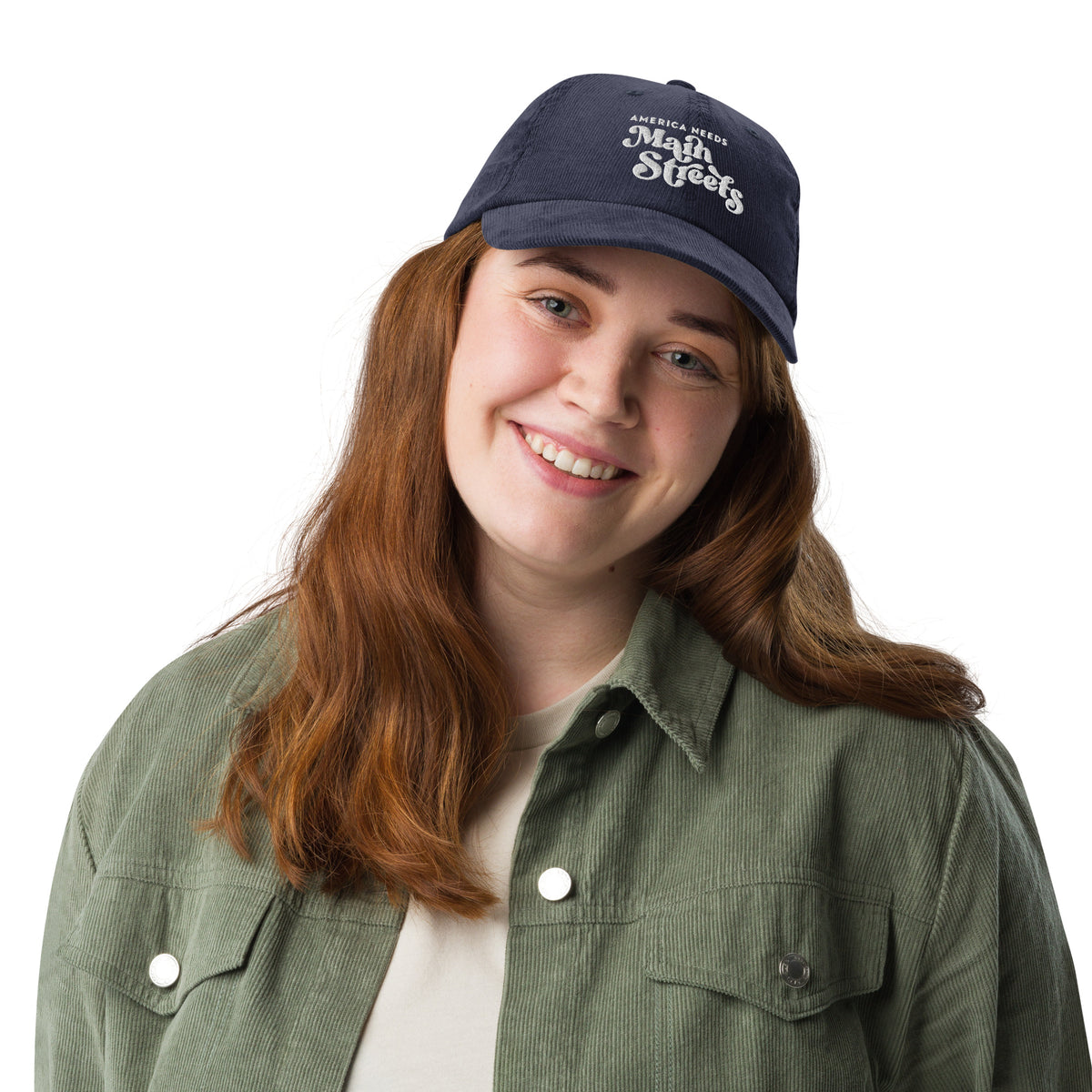 "America Needs Main Streets" Vintage Corduroy Cap