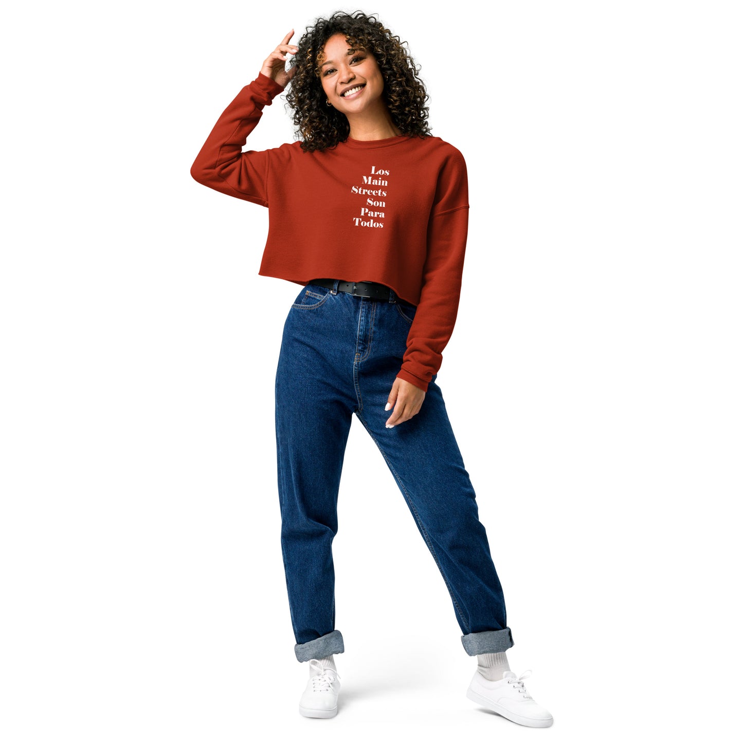 Los Main Streets Son Para Todos Crop Sweatshirt