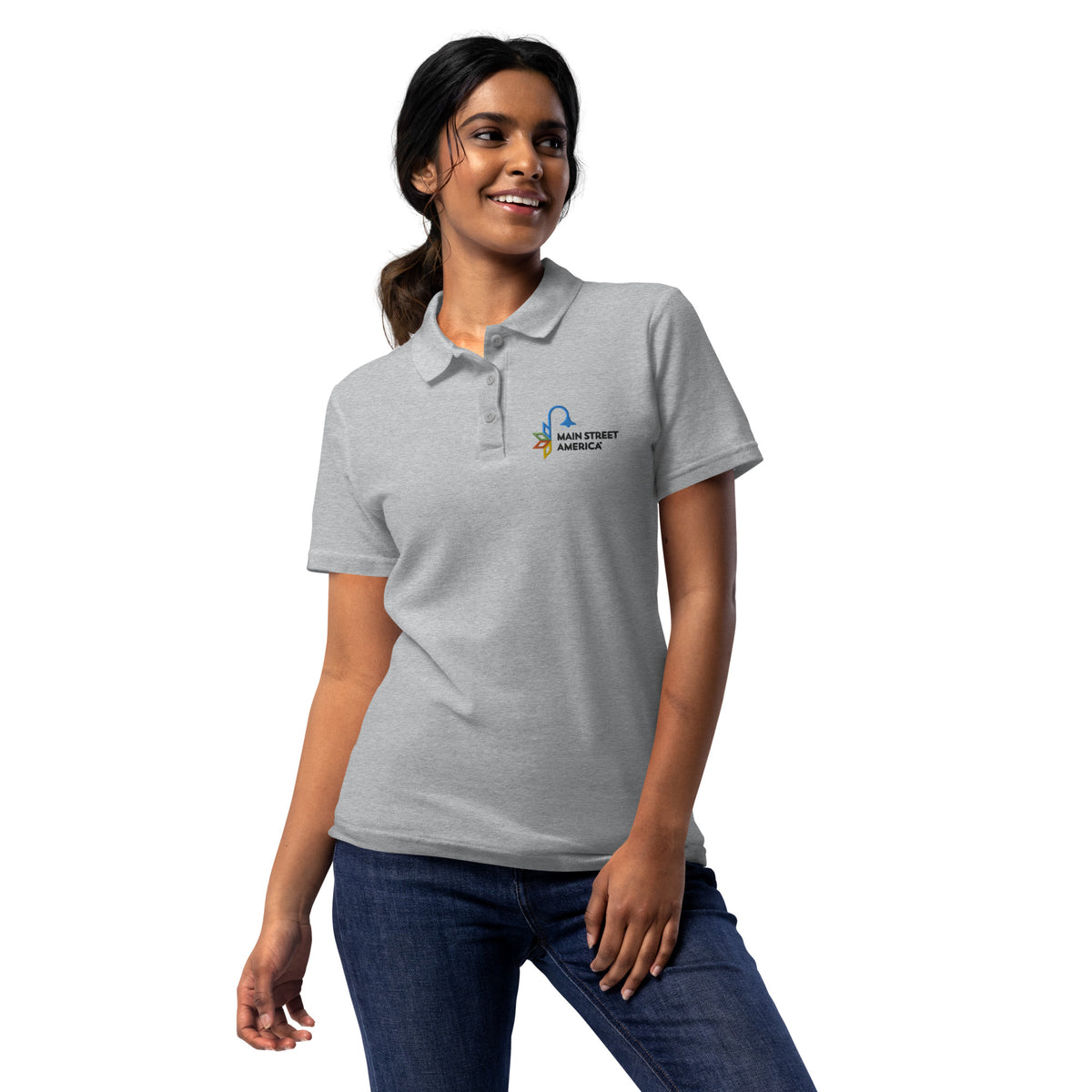 MSA Logo Women’s Pique Polo Shirt