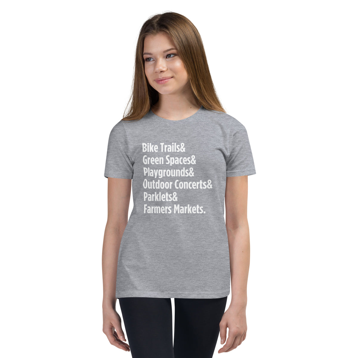 "Only on Main Street" (Greenspaces) Youth Short Sleeve T-Shirt