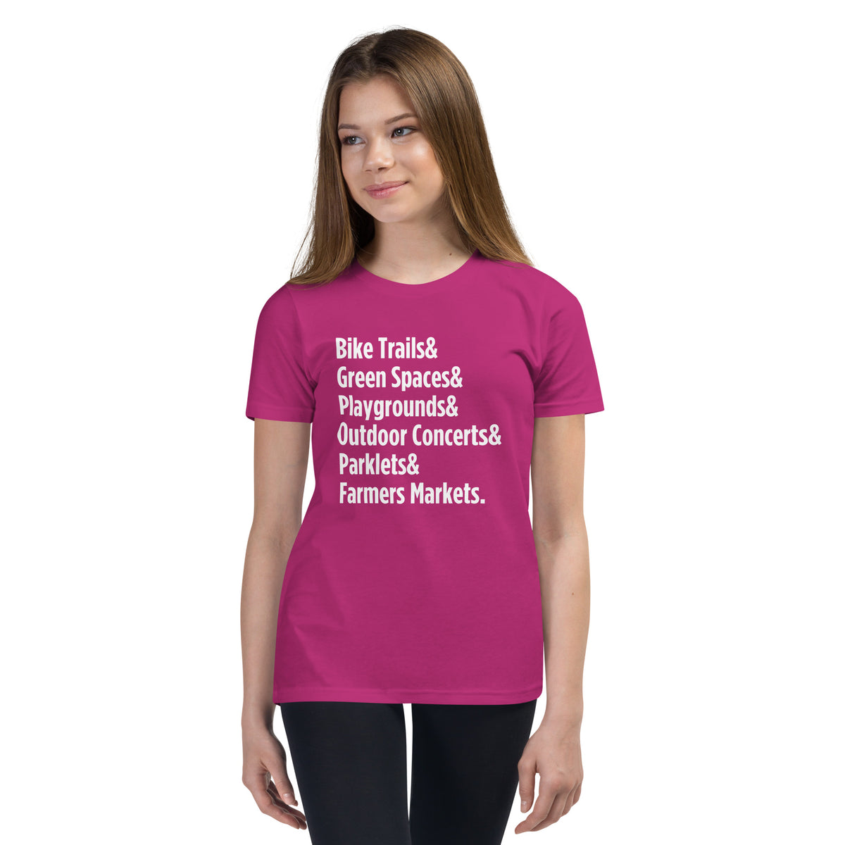 "Only on Main Street" (Greenspaces) Youth Short Sleeve T-Shirt