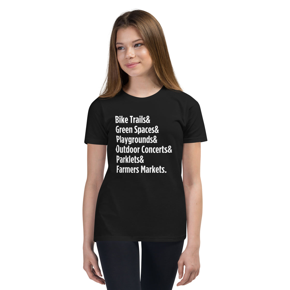 "Only on Main Street" (Greenspaces) Youth Short Sleeve T-Shirt