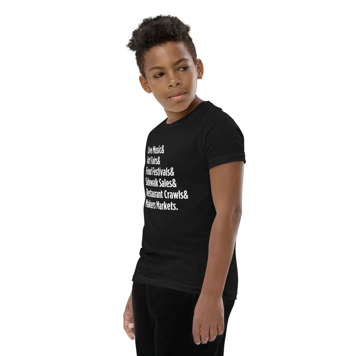 "Only on Main Street" (Events) Youth Short Sleeve T-Shirt