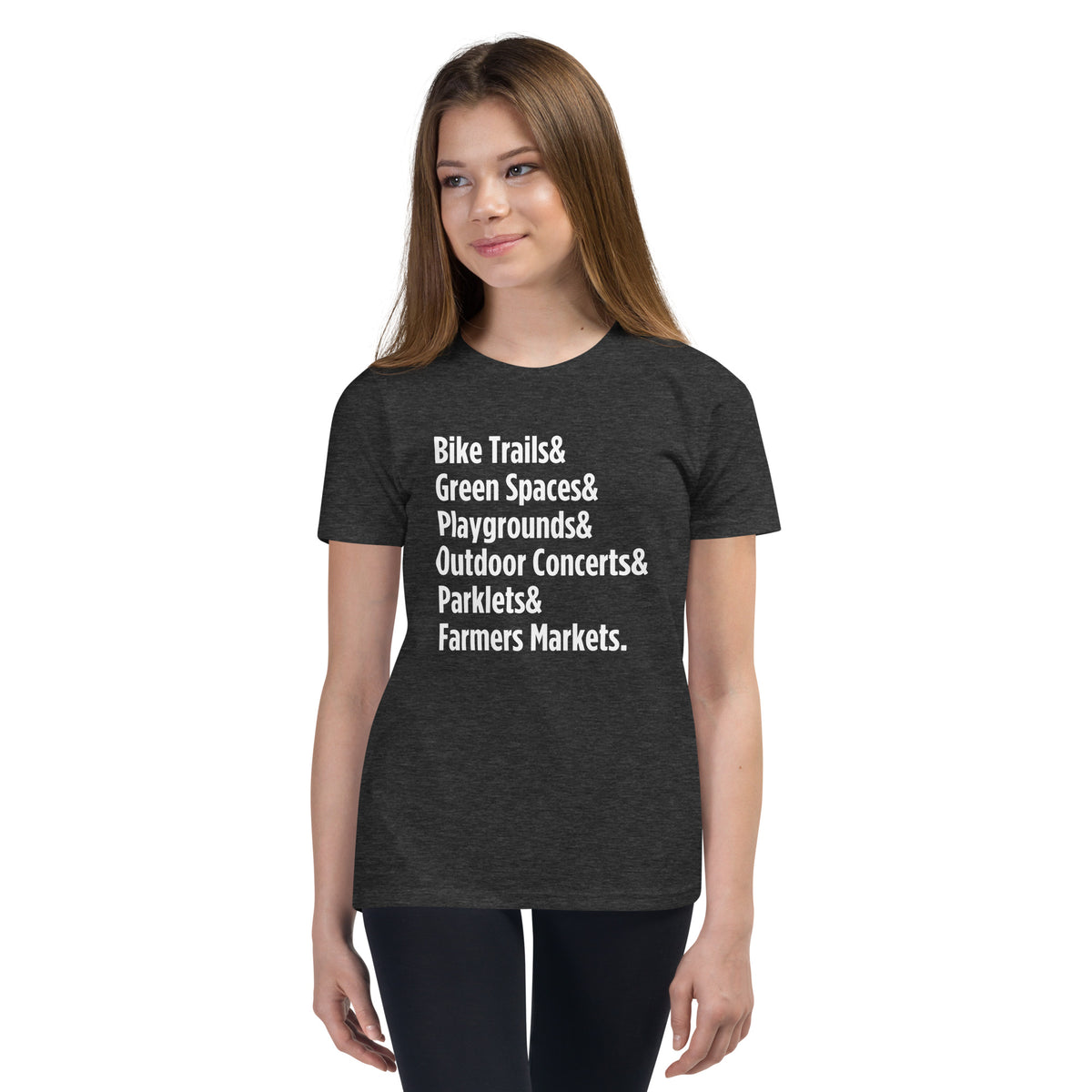 "Only on Main Street" (Greenspaces) Youth Short Sleeve T-Shirt