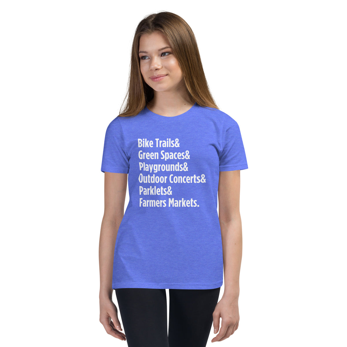 "Only on Main Street" (Greenspaces) Youth Short Sleeve T-Shirt