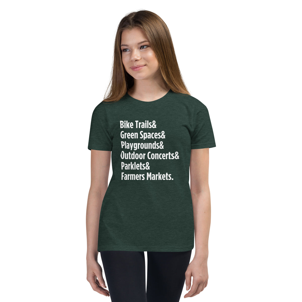 "Only on Main Street" (Greenspaces) Youth Short Sleeve T-Shirt
