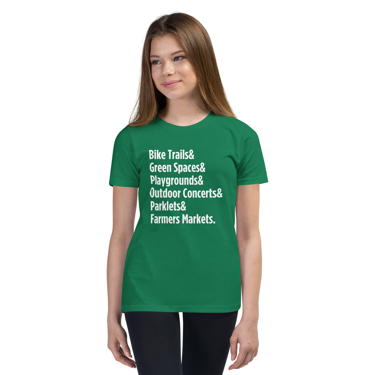"Only on Main Street" (Greenspaces) Youth Short Sleeve T-Shirt