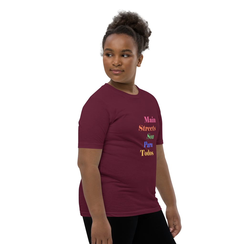 Los Main Streets Son Para Todos Youth Short Sleeve T-Shirt