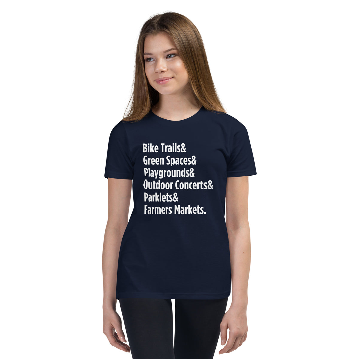 "Only on Main Street" (Greenspaces) Youth Short Sleeve T-Shirt