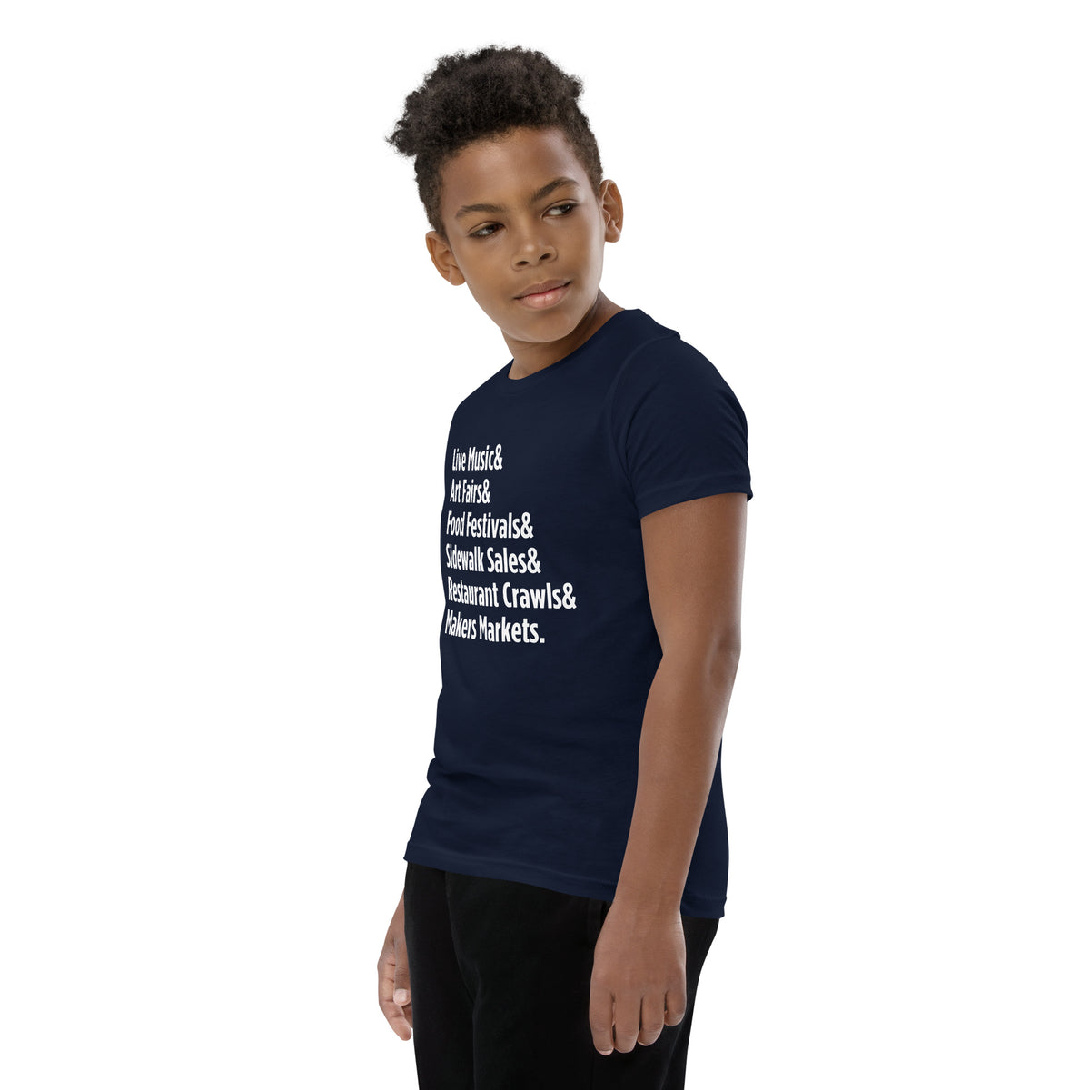 "Only on Main Street" (Events) Youth Short Sleeve T-Shirt