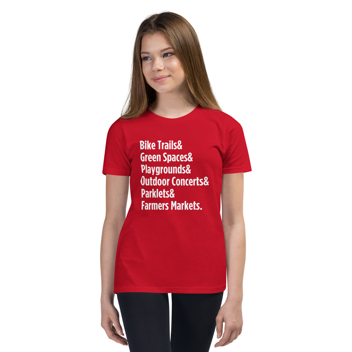 "Only on Main Street" (Greenspaces) Youth Short Sleeve T-Shirt