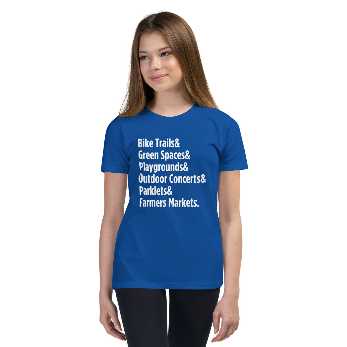 "Only on Main Street" (Greenspaces) Youth Short Sleeve T-Shirt