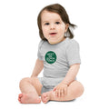 "Meet Me Downtown" Green Baby Short Sleeve Onesie