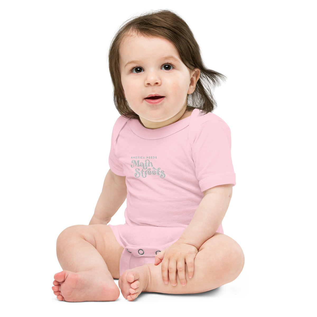 "America Needs Main Streets" Baby Short Sleeve Onesie