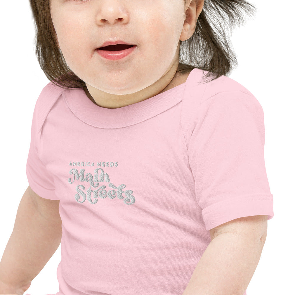 "America Needs Main Streets" Baby Short Sleeve Onesie