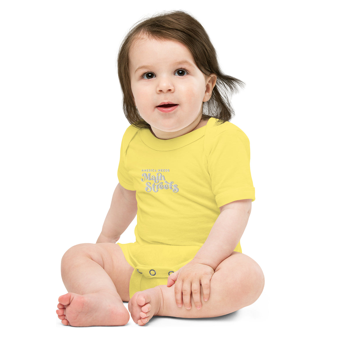 "America Needs Main Streets" Baby Short Sleeve Onesie