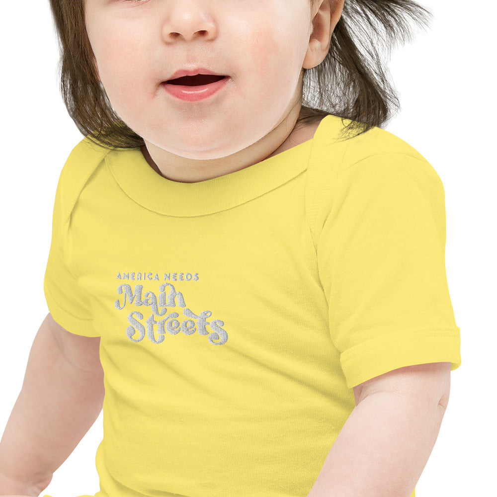 "America Needs Main Streets" Baby Short Sleeve Onesie