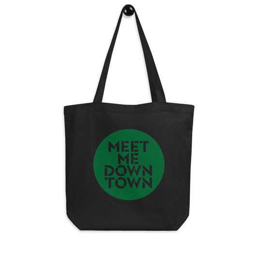 "Meet Me Downtown" Green Eco Tote Bag