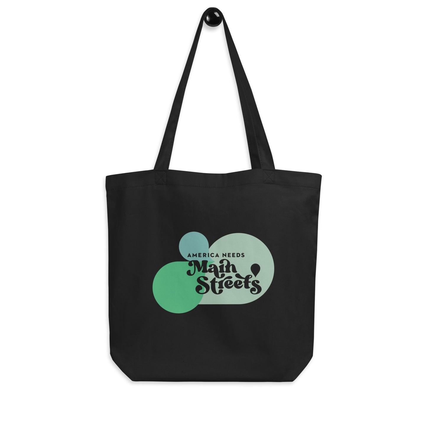 "America Needs Main Streets" Green Eco Tote Bag