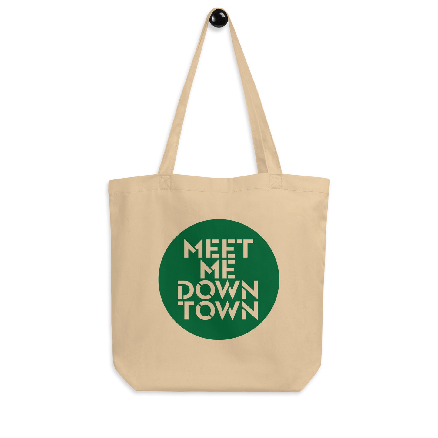 "Meet Me Downtown" Green Eco Tote Bag