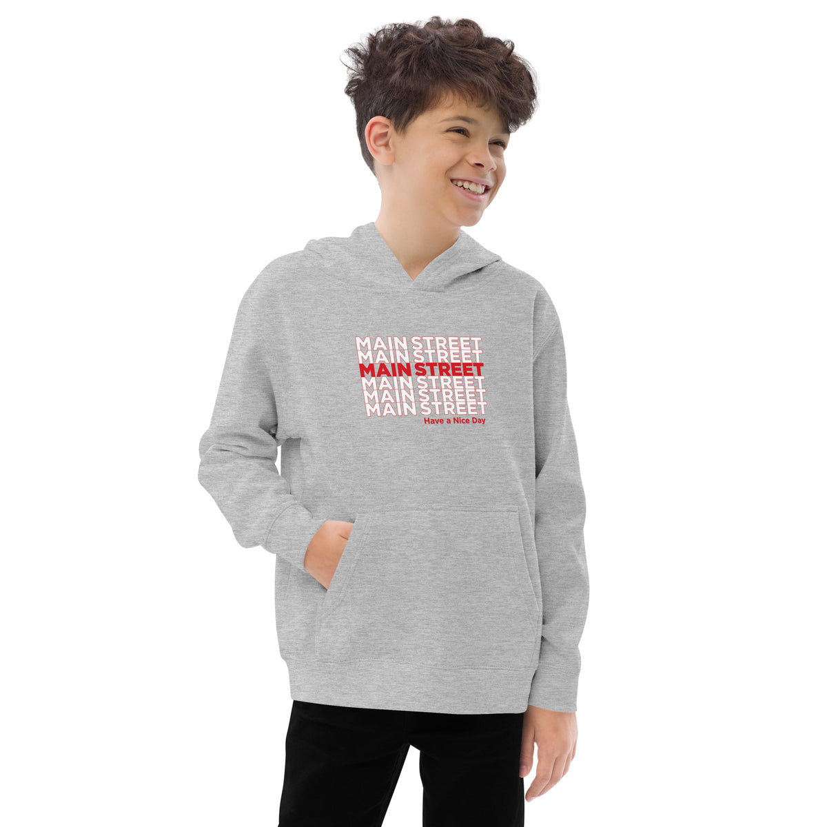 "Have a Nice Day" Kids Fleece Hoodie