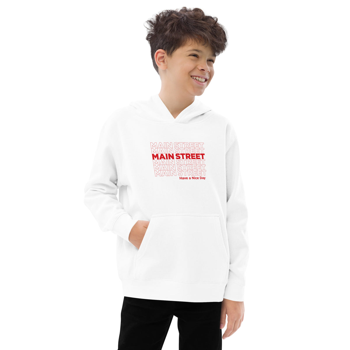 "Have a Nice Day" Kids Fleece Hoodie