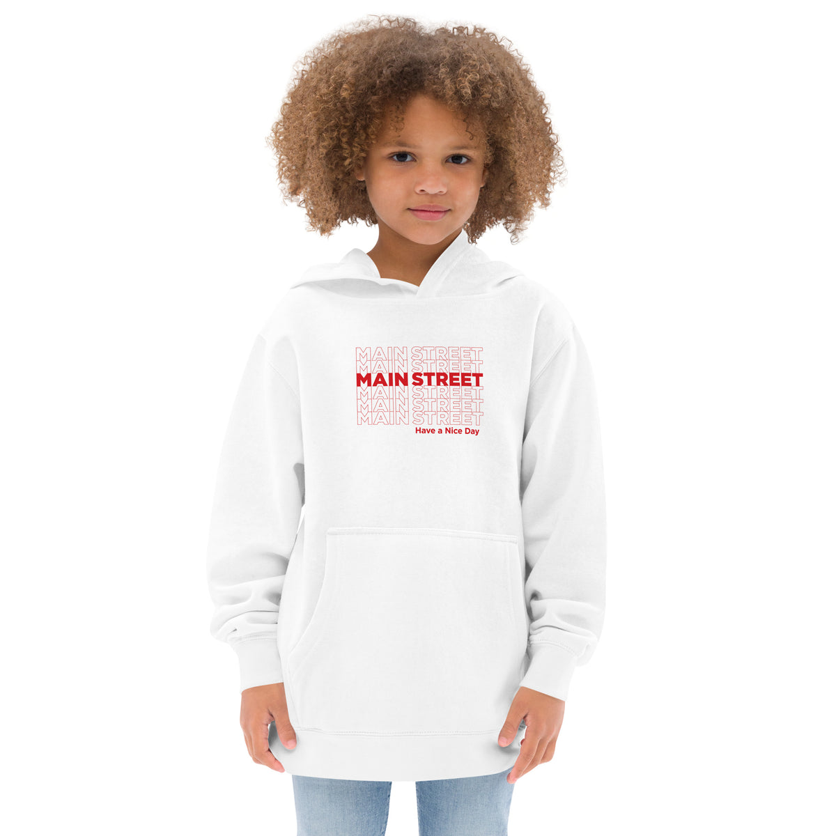 "Have a Nice Day" Kids Fleece Hoodie
