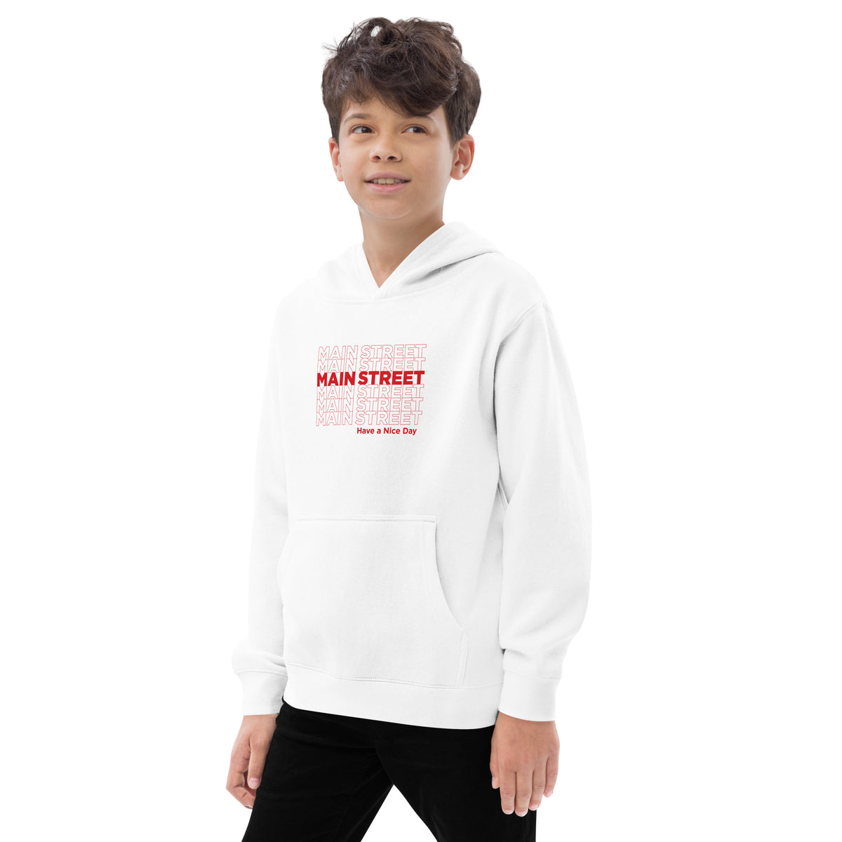 "Have a Nice Day" Kids Fleece Hoodie