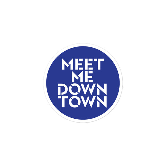 "Meet Me Downtown" Bubble-Free Stickers
