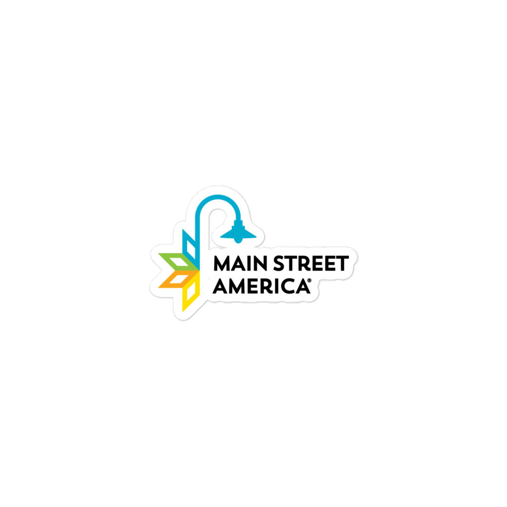 Main Street America Logo Bubble-free Stickers