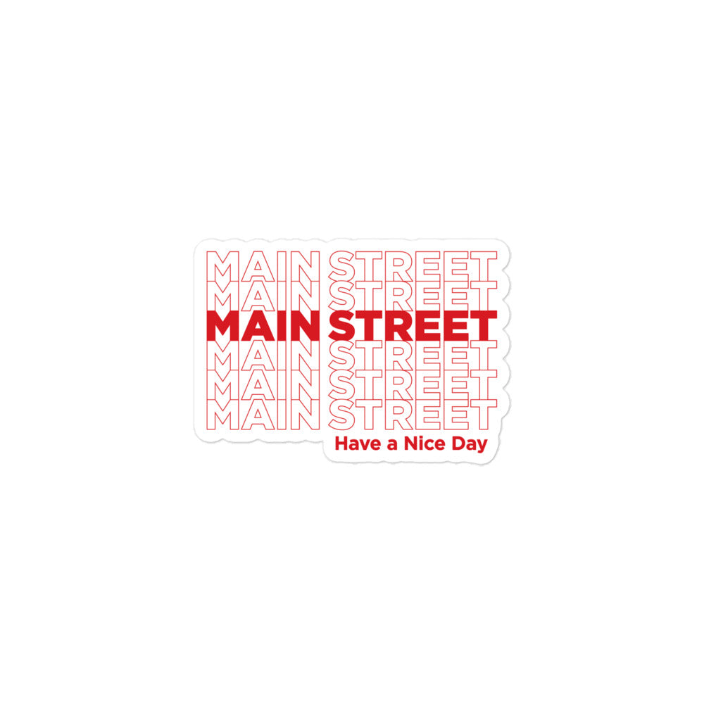 "Have a Nice Day" Bubble-Free Stickers