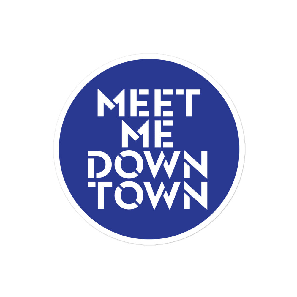 "Meet Me Downtown" Bubble-Free Stickers