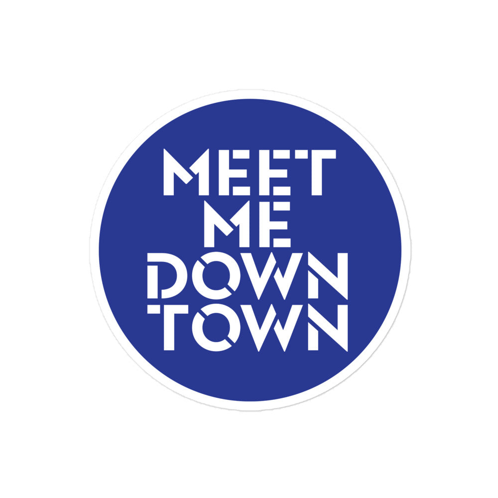 Meet Me Downtown Bubble-Free Stickers – Main Street America