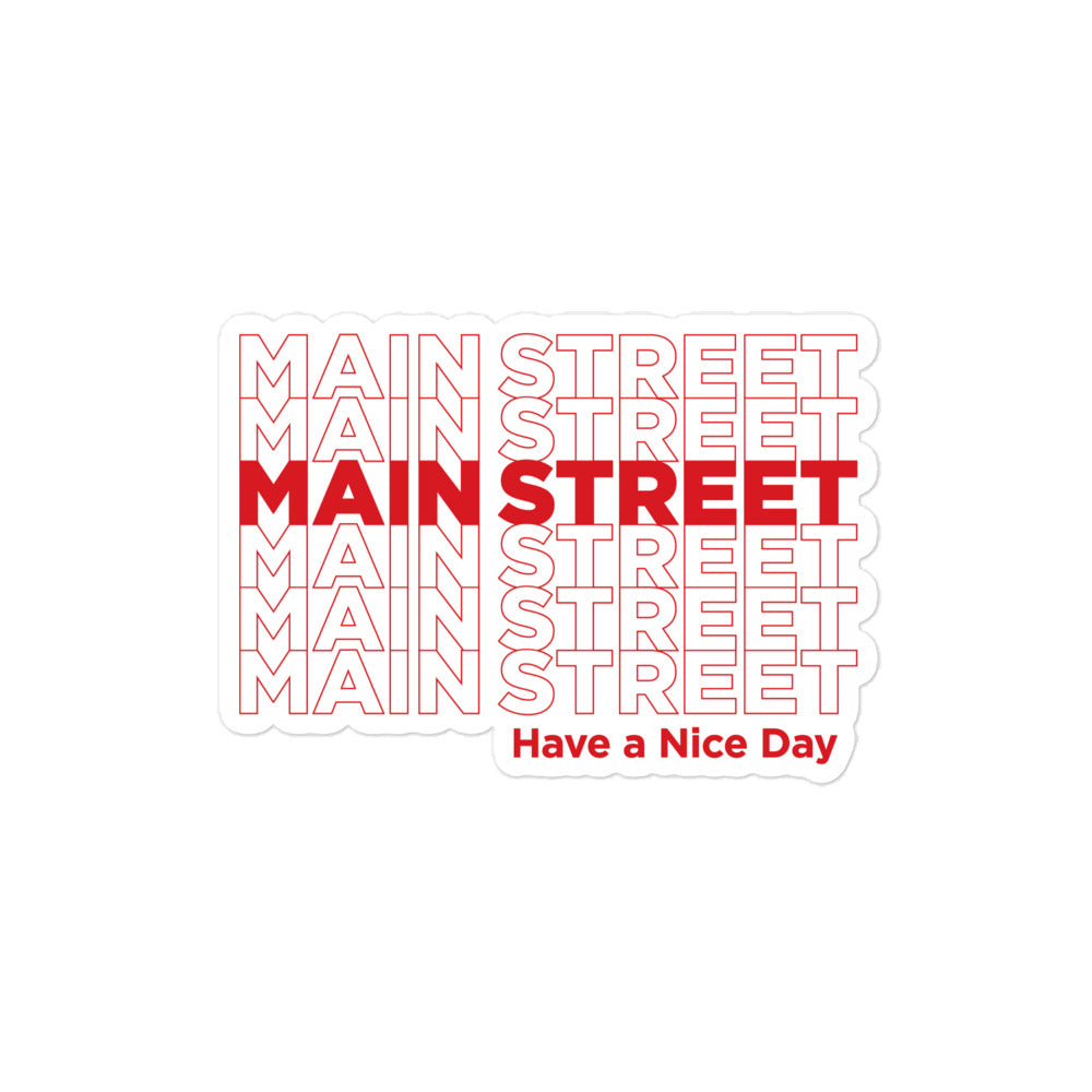 "Have a Nice Day" Bubble-Free Stickers