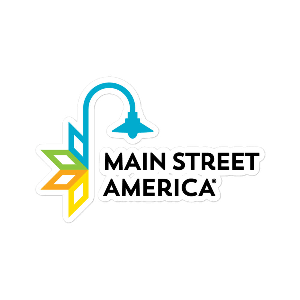Main Street America Logo Bubble-free Stickers