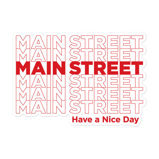 "Have a Nice Day" Bubble-Free Stickers