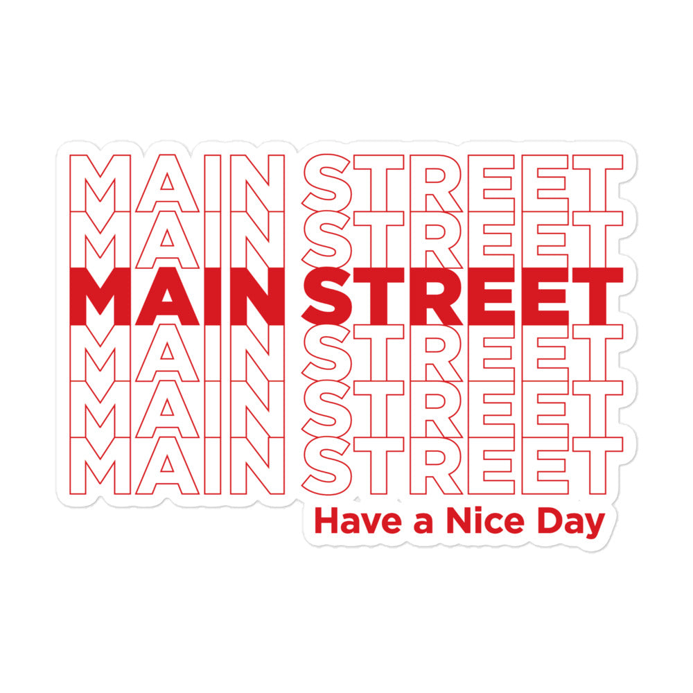 "Have a Nice Day" Bubble-Free Stickers