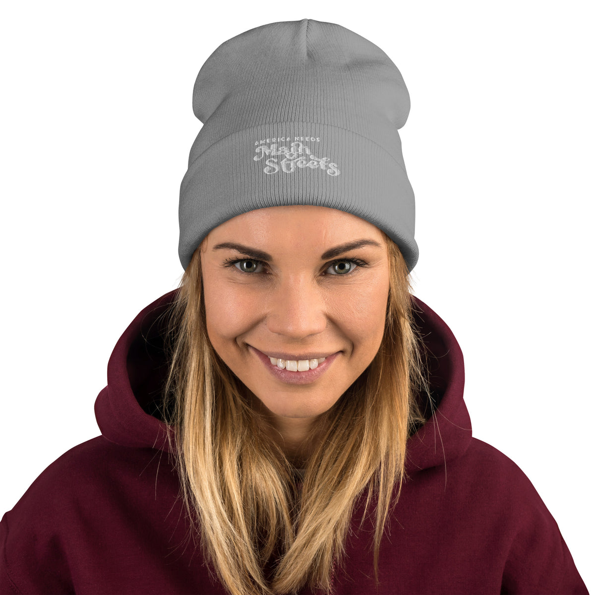 "America Needs Main Streets" Embroidered Beanie