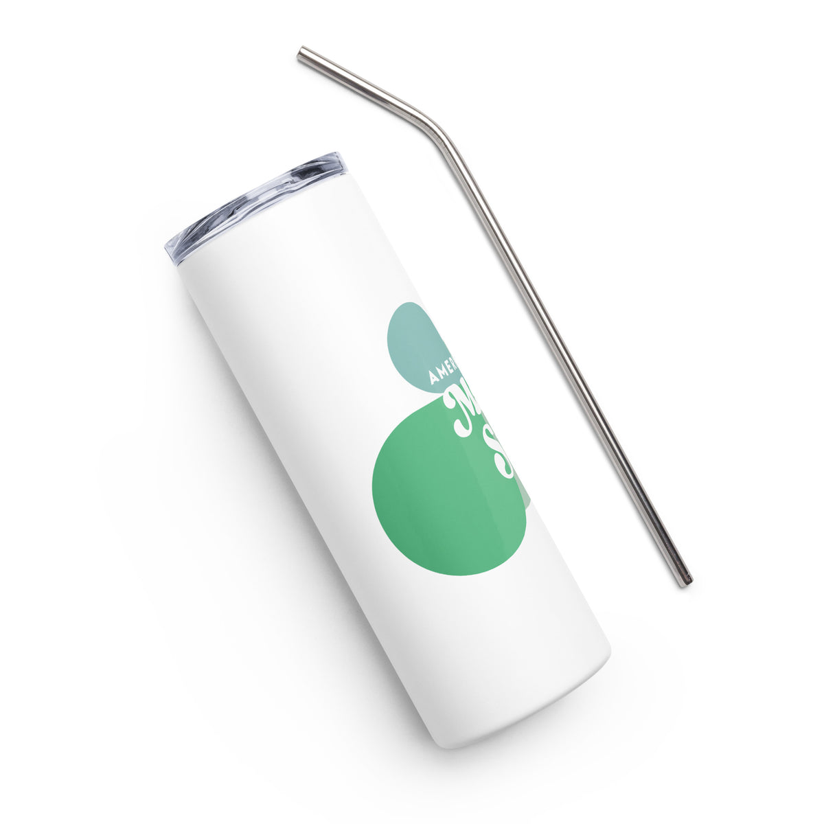 "America Needs Main Streets" Green Stainless Steel Tumbler